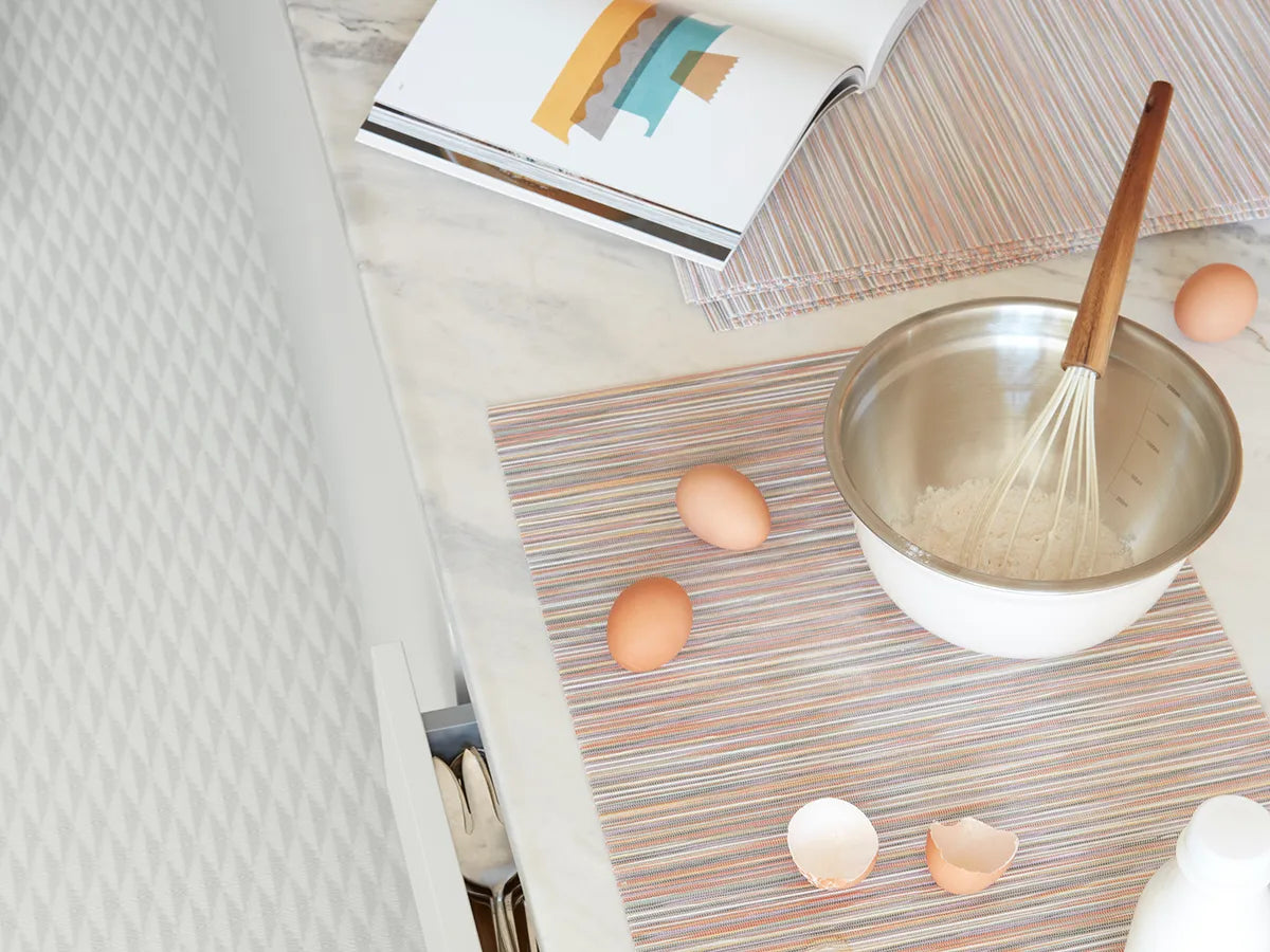Rib Weave Rectangle Placemat - Spice