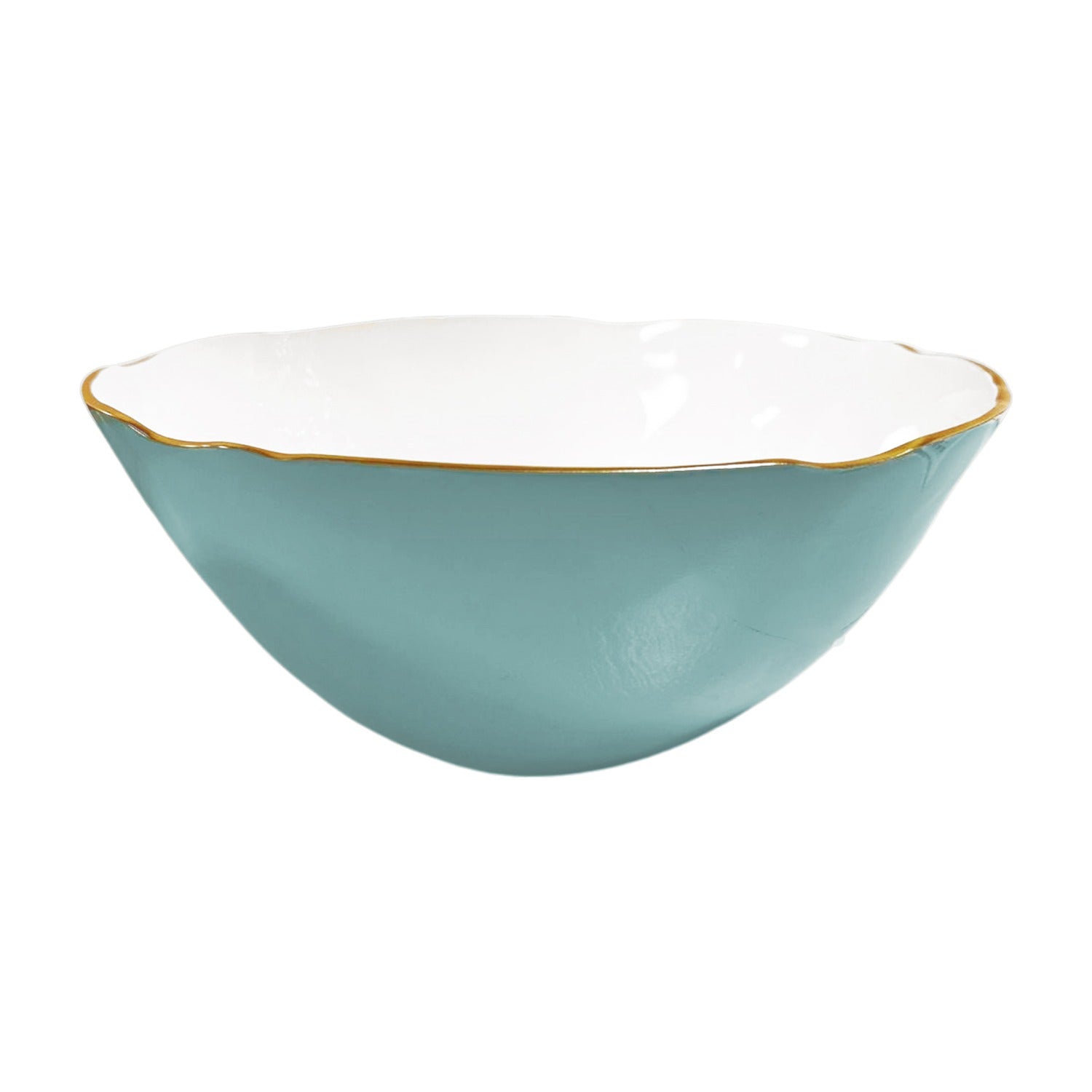 ENCANTO Demeter Large Bowl (Turquoise and White)