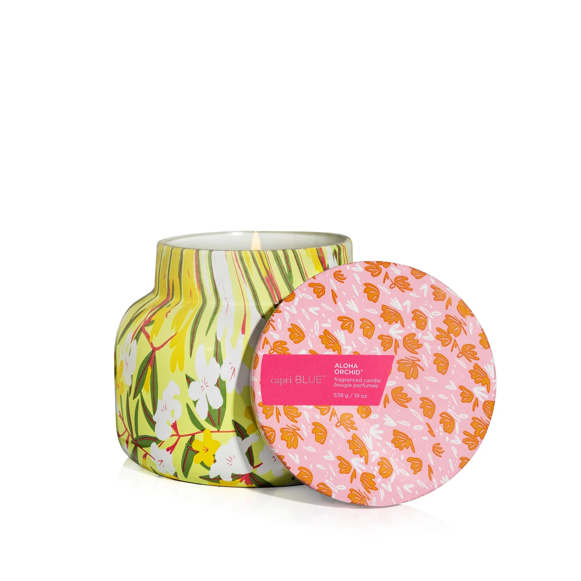 Aloha Orchid Pattern Play Signature Candle, 19 oz