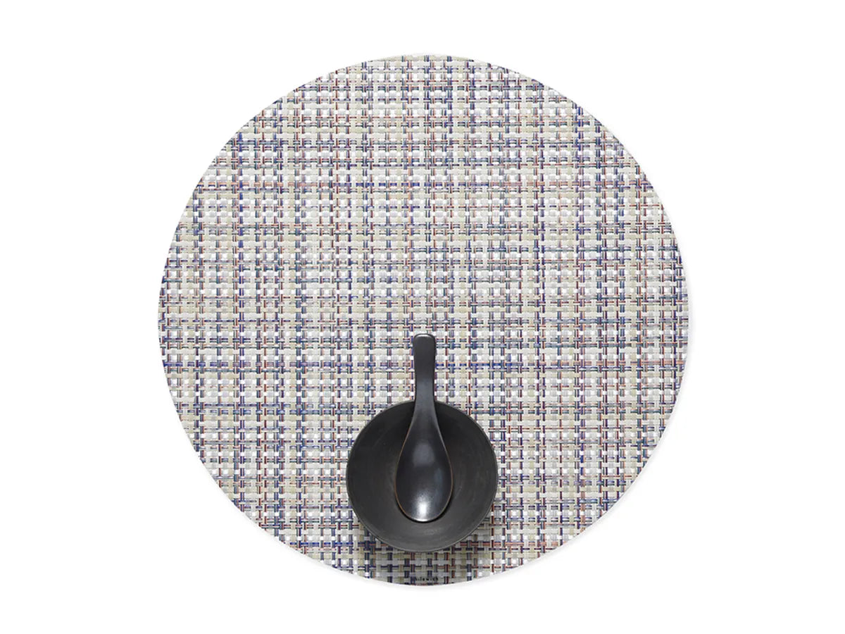 Basketweave Round Placemat - Bon Bon