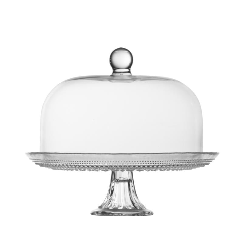 Jupiter Clear 13" Cake Stand and Dome Set
