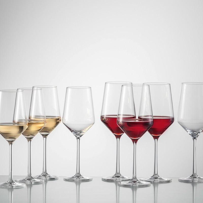 Pure 8pc Wine Set, 4 White and 4 Red Wine Glasses