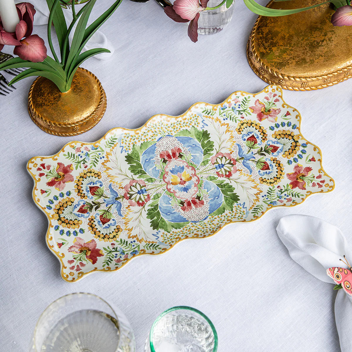 Sofia  16" Rectangular Platter - Multi