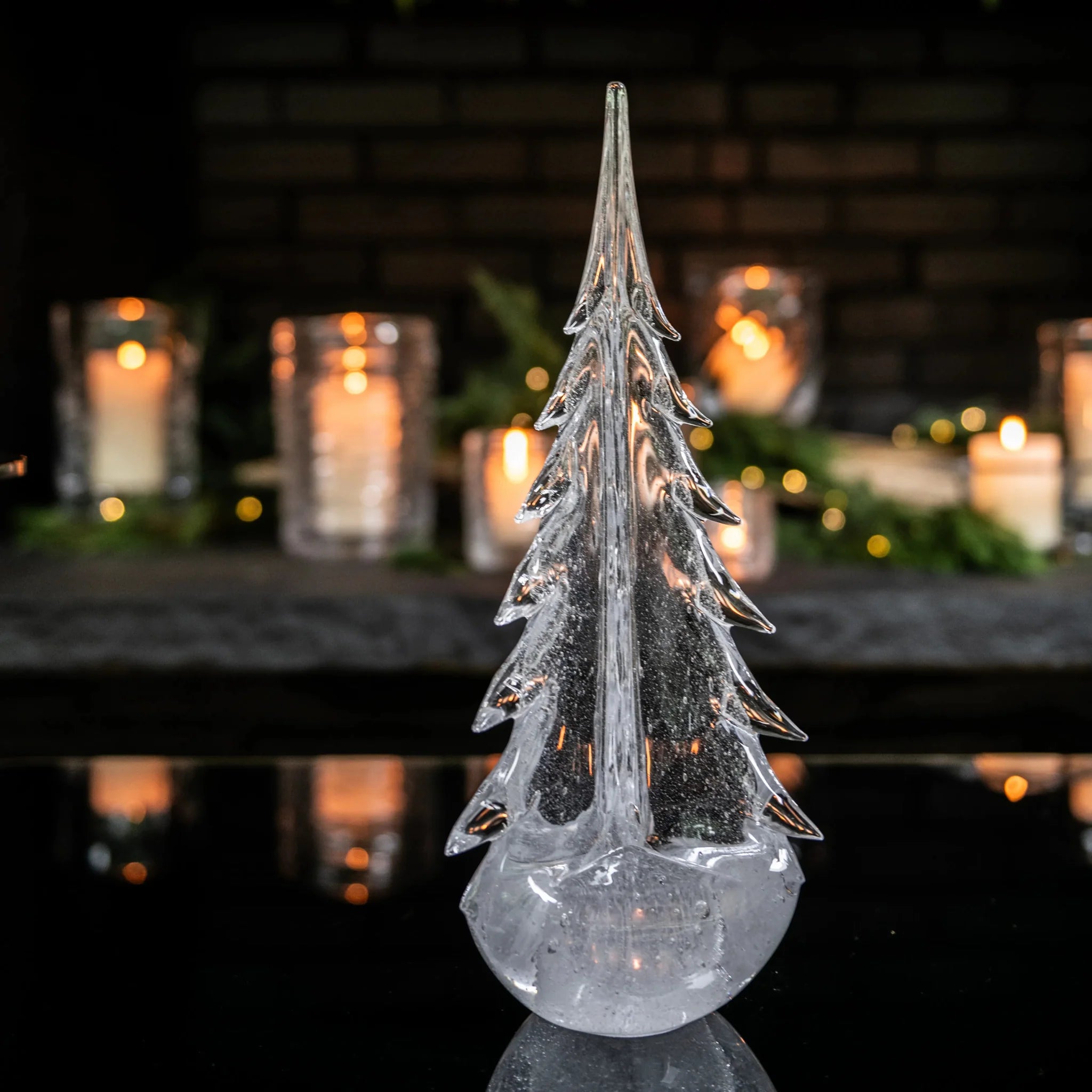 Vela Bubble Evergreen Glass Tree