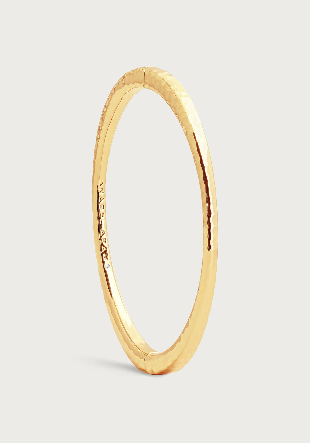 Farrier Thin Hinged Bangle, Gold