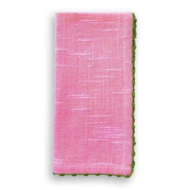 Knotted Edge Natural Cotton Napkin Set of 4