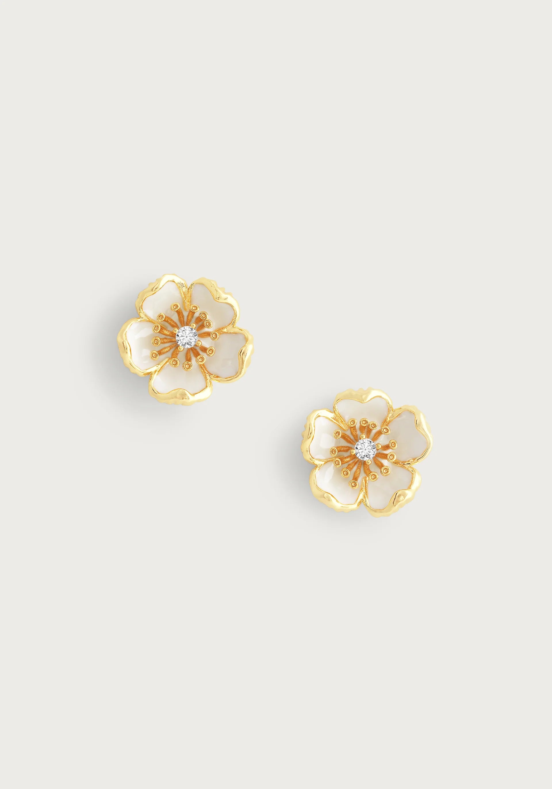 Wildflowers Enameled Stud Earrings