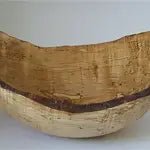 15" Splatted Maple Oval Bowl - Robert's-PETERMAN'S BOWLS-Robert's