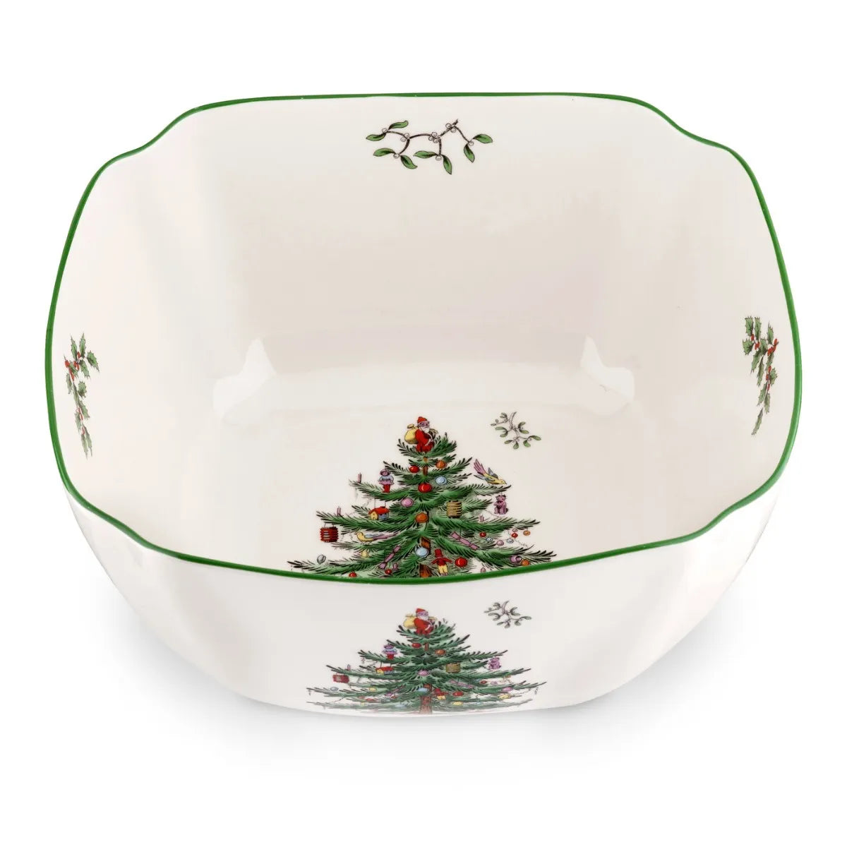 Christmas Tree Square Bowl 10in
