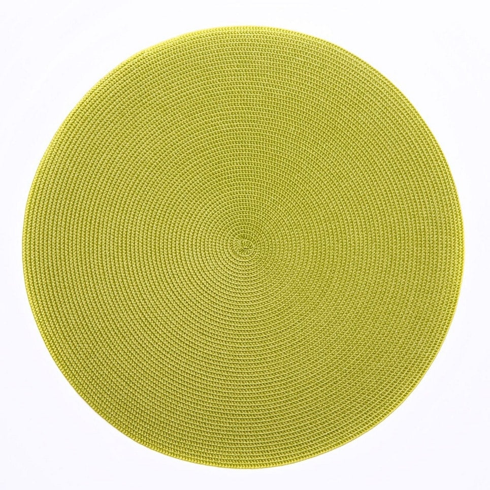 Moss Canary Indo Round Mat