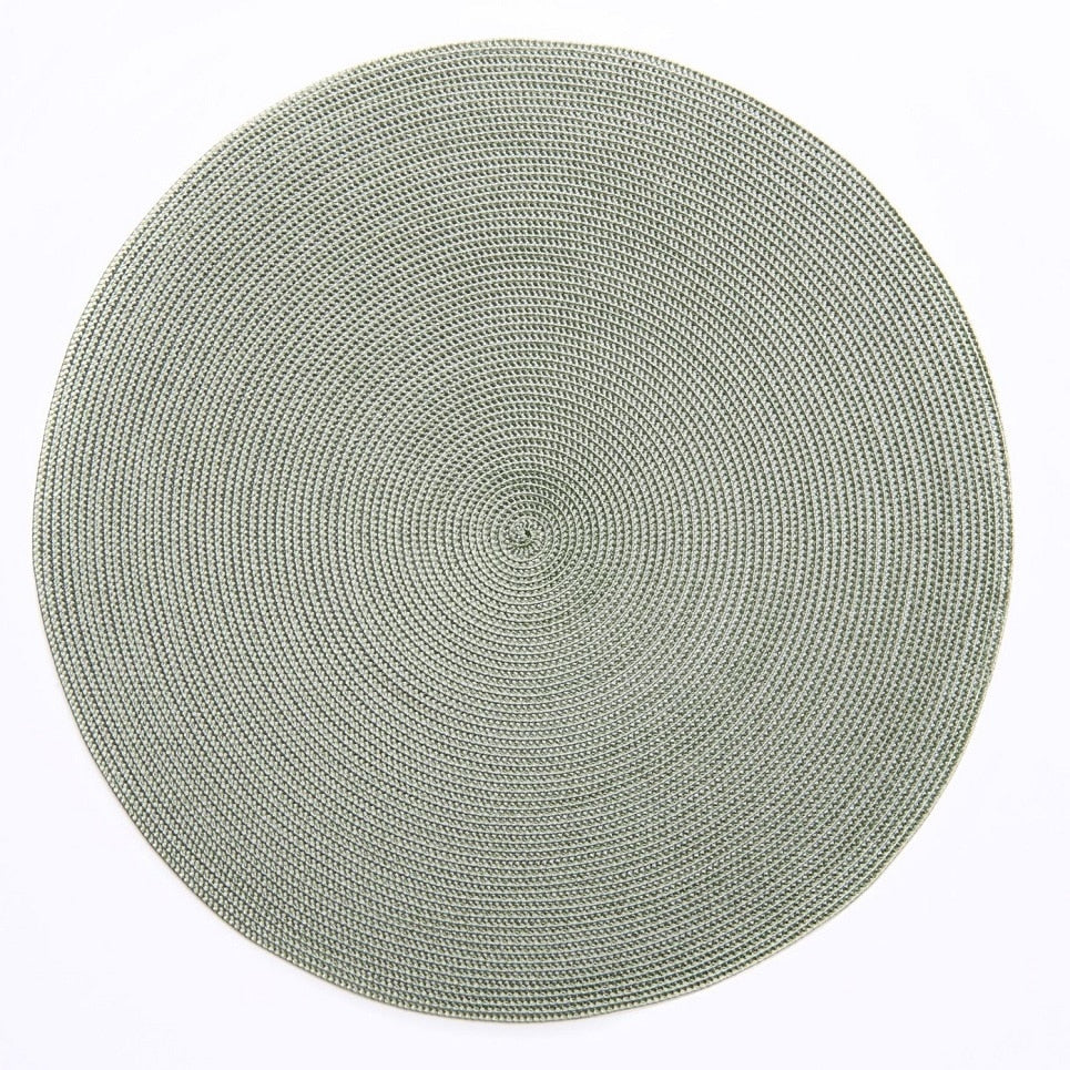 Original Braided Round Placemat Sage