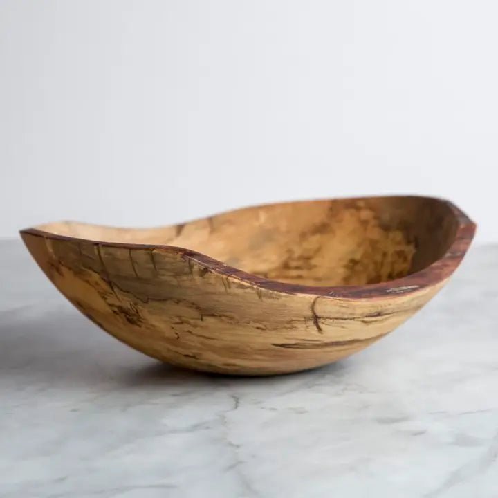 18" Splatted Maple Oval Bowl - Robert's-PETERMAN'S BOWLS-Robert's