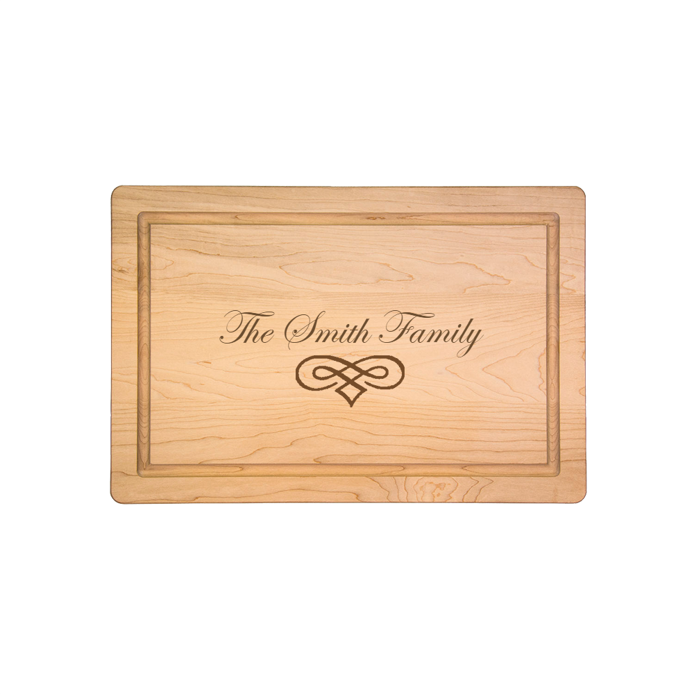 Personalized Maplewood Cutting and Cheeseboard 18x12