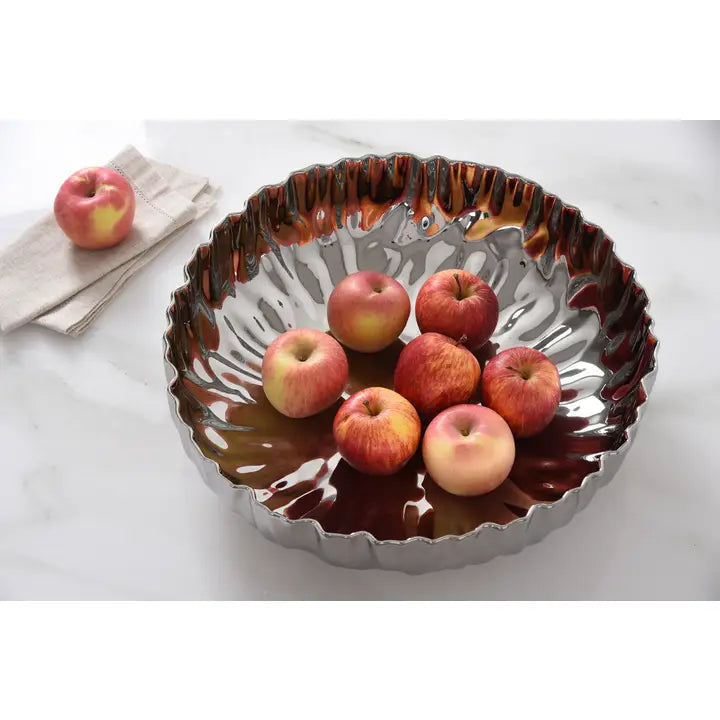 Mascali Argento Extra Large Shallow Bowl