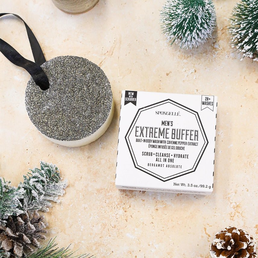 20+ Men’s Extreme Buffer w/ Black Scrubber (Bergamot) - Robert's-SPONGELLE-Robert's