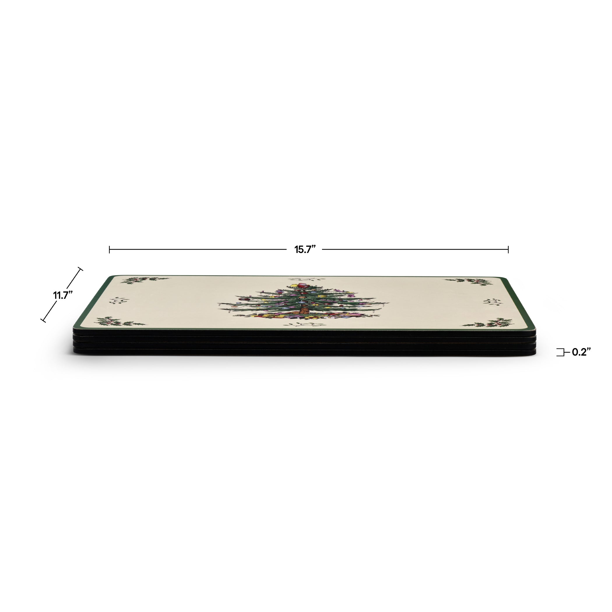 Christmas Tree Set of 4 Placemats