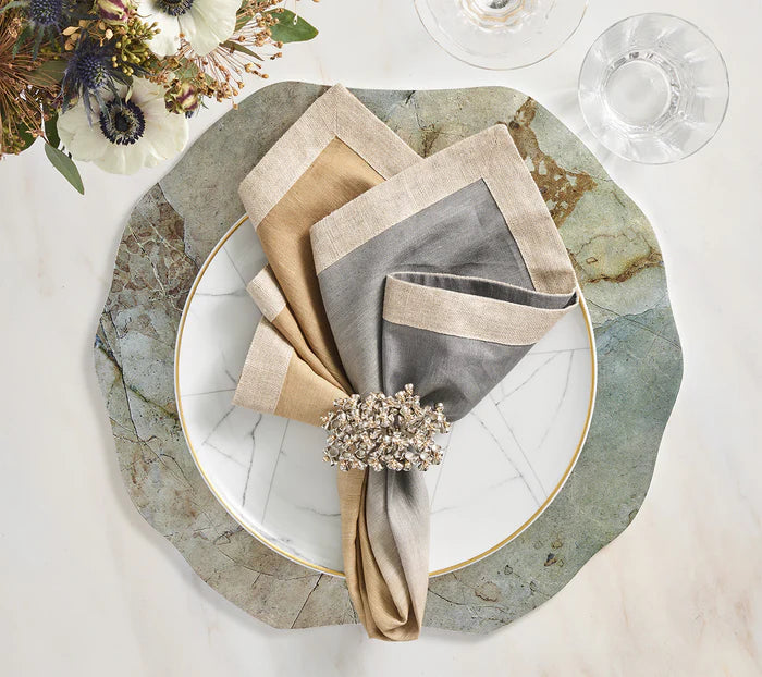 Lucent Napkin Ring in Silver & Gold
