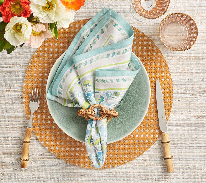 Rattan Link Napkin Ring in Natural
