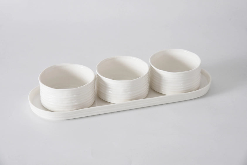Le Blanc Entertaining Set - 4pc
