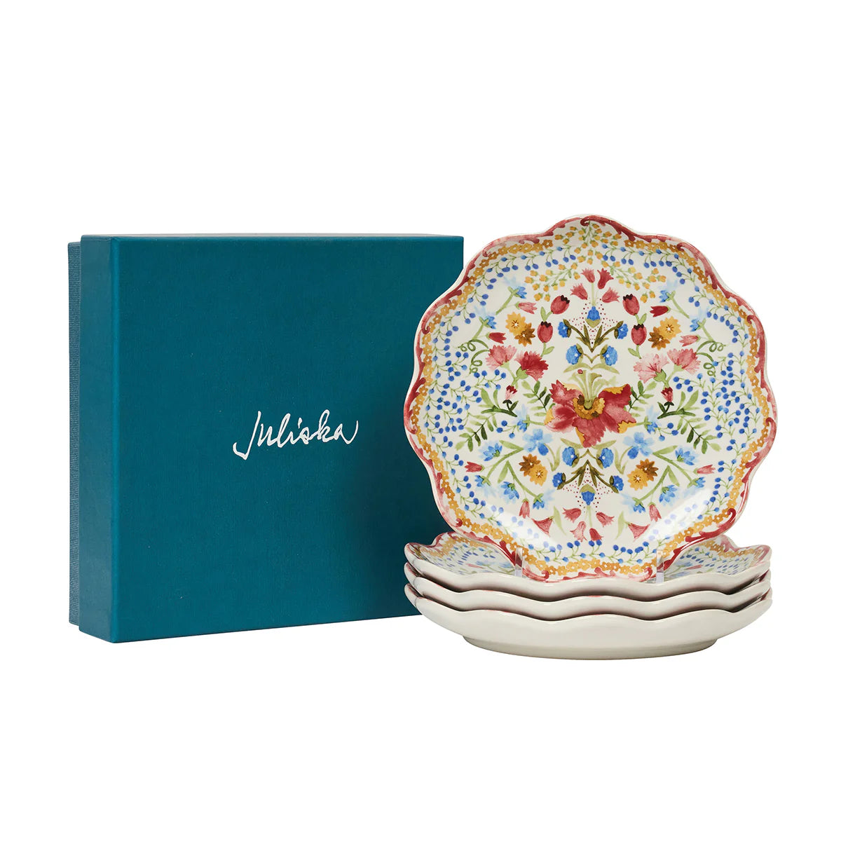 Sofia  Side/Cocktail Plate Set/4 - Multi