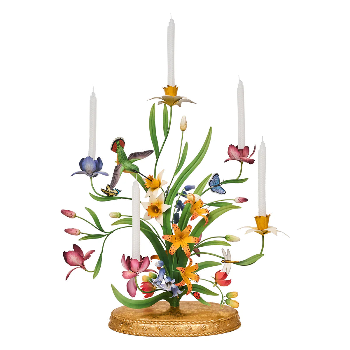 Meadow Walk  25" Bouquet Centerpiece Candelabra - Multi