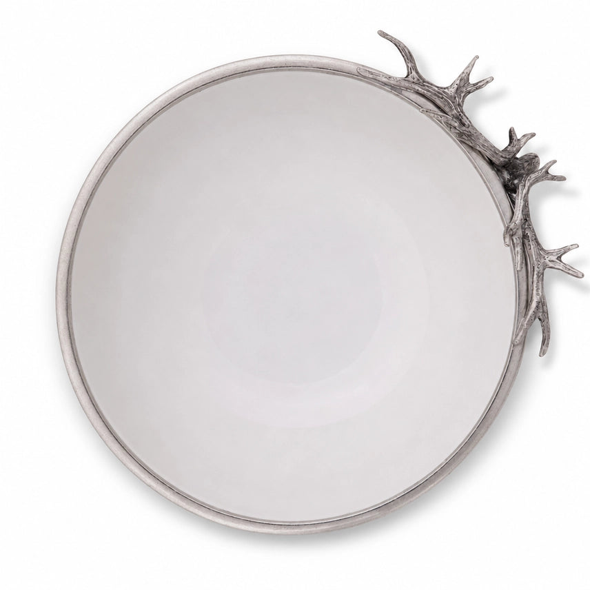 Elk Head Stoneware Bowl Large