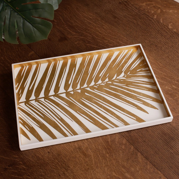 INDOCHINE Large Lacquered Palm Tray