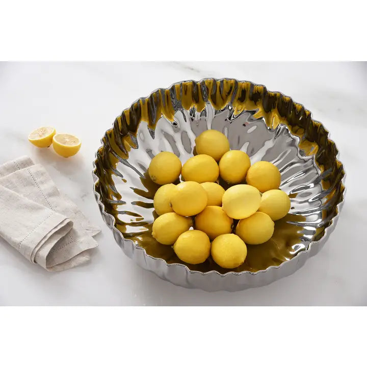 Mascali Argento Extra Large Shallow Bowl