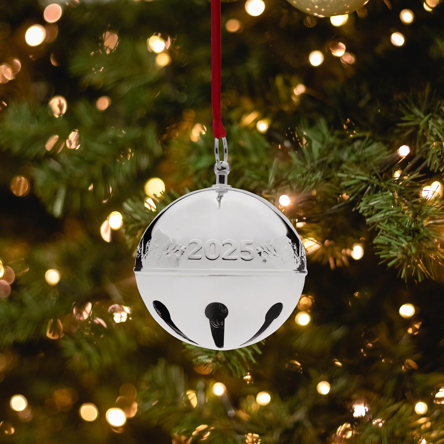 Wallace 2025 Silver Plated Sleigh Bell Ornament 55th Edition