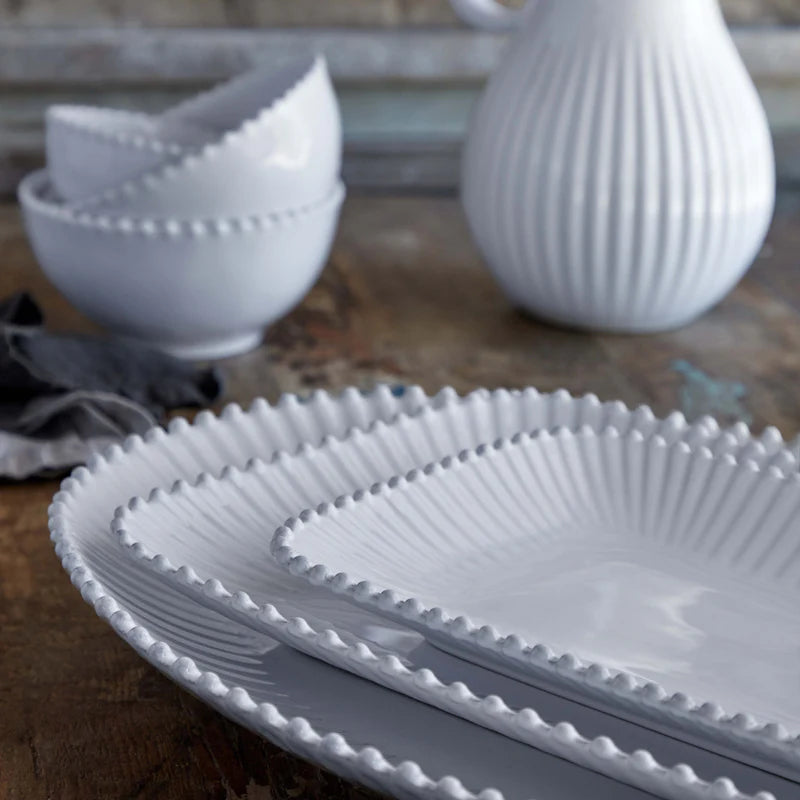 Pearl White Rectangular Platter