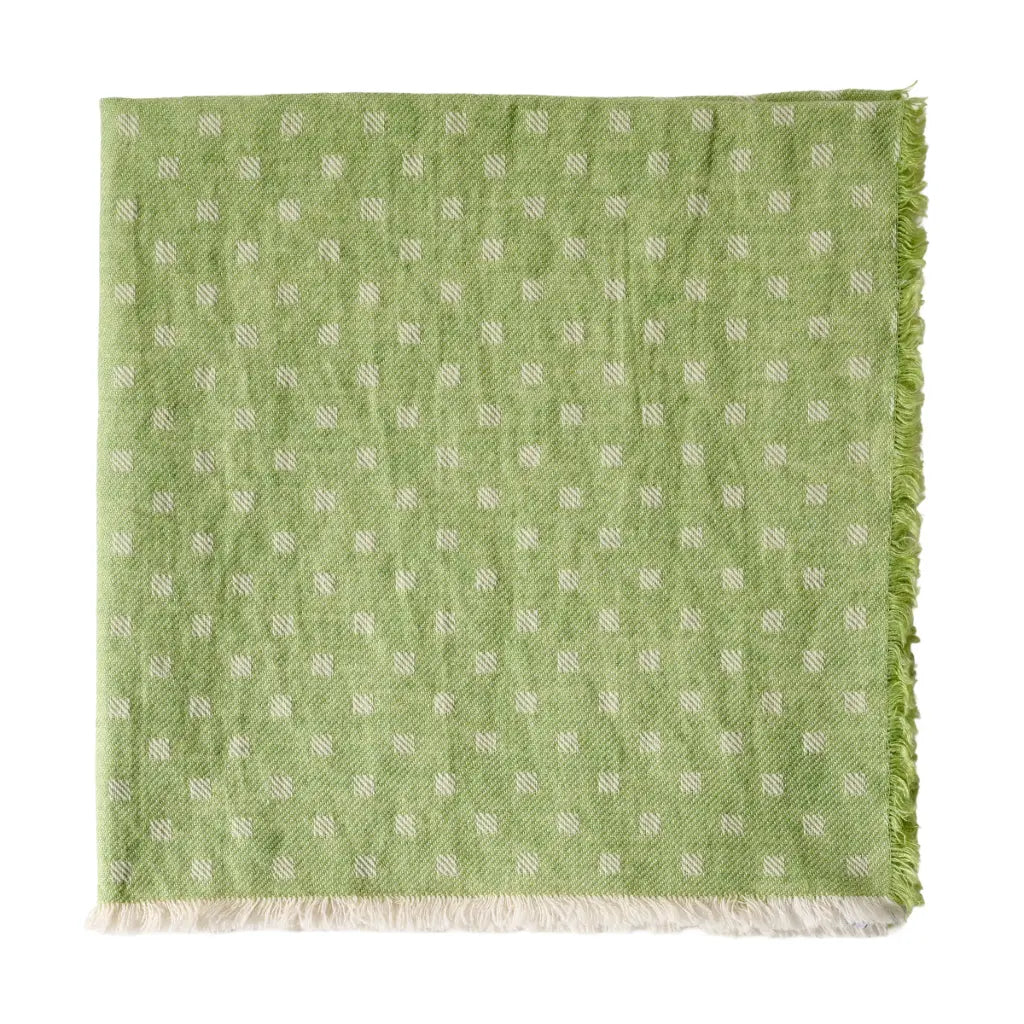 21" Domino Fringe Napkin - Fern