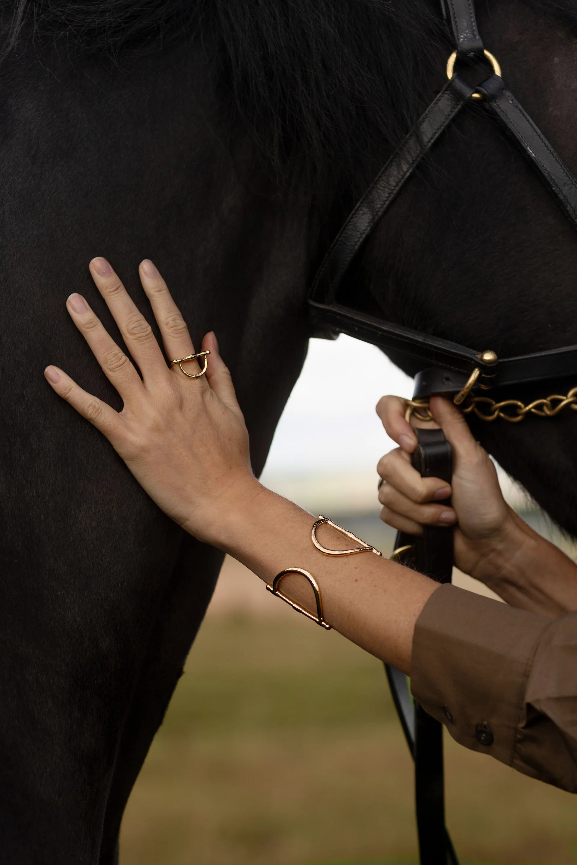Cheval Bit Cuff, Silver