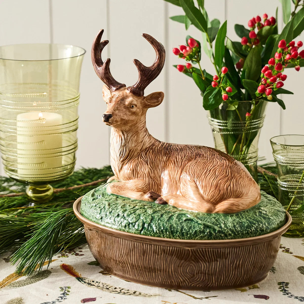 Forest Walk  Stag Baker with Lid