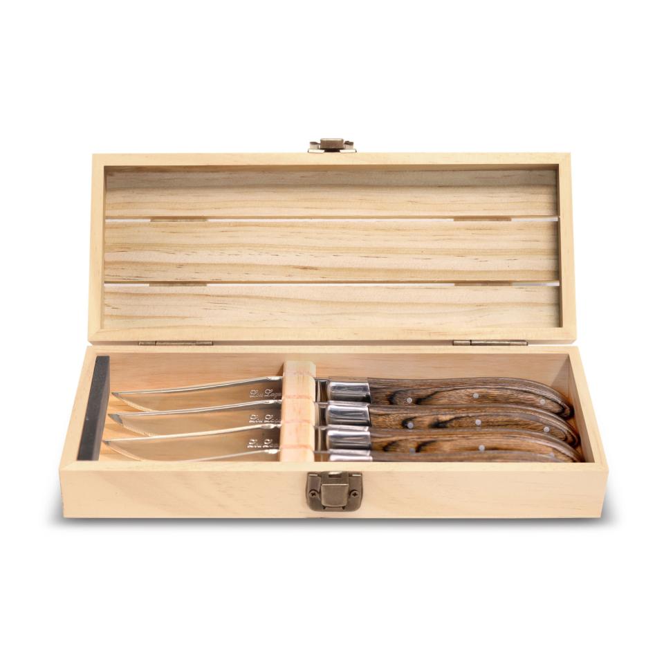 Lou Laguiole Noyer Steak Knife Set