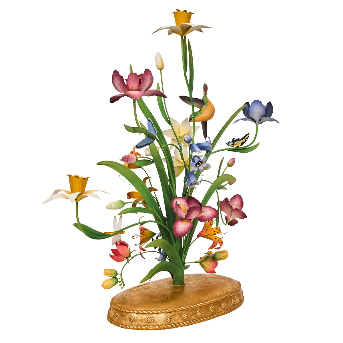 Meadow Walk  25" Bouquet Centerpiece Candelabra - Multi