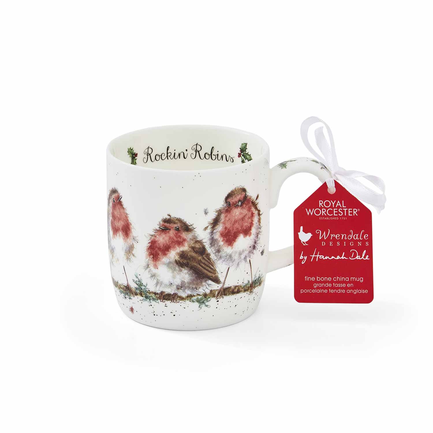 Wrendale Designs Rockin Robins Fine Bone China Mug