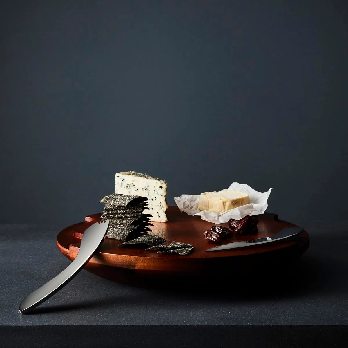 Cheese Block with Knife and Spreader