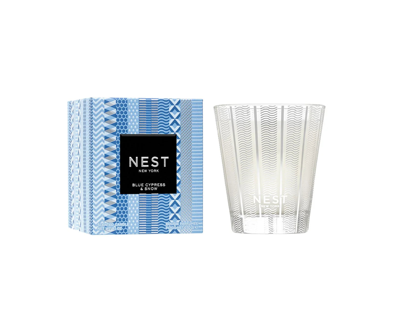 Blue Cypress & Snow Classic Candle