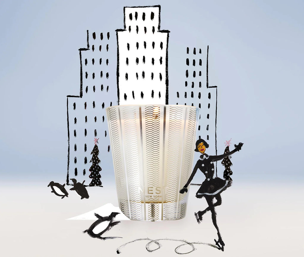 Blue Cypress & Snow Classic Candle