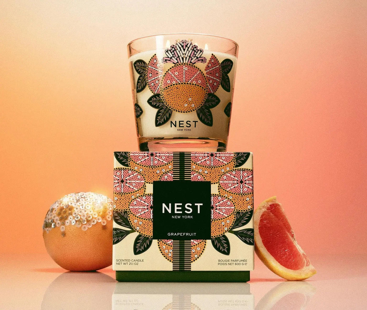 Grapefruit Decorative 3-Wick Candle