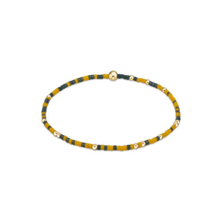 gameday hope unwritten bracelet - Dark Green and Golden Yellow