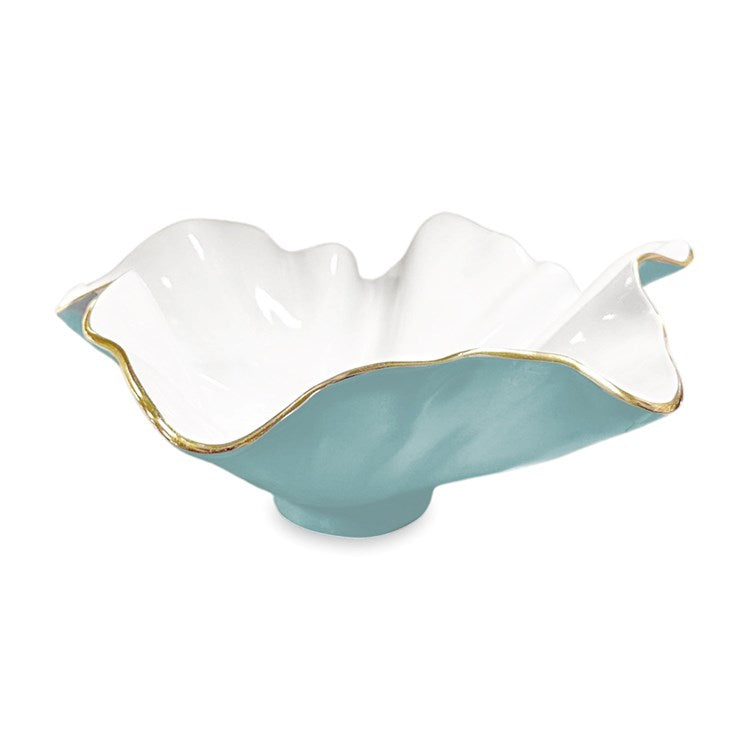 ENCANTO Bloom Wine Bucket Turquoise and White