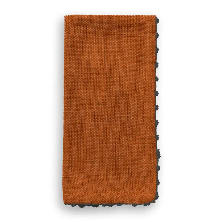 Knotted Edge Natural Cotton Napkin Set of 4