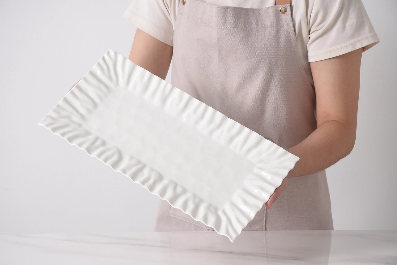 Mascali Bianca Rectangular Tray