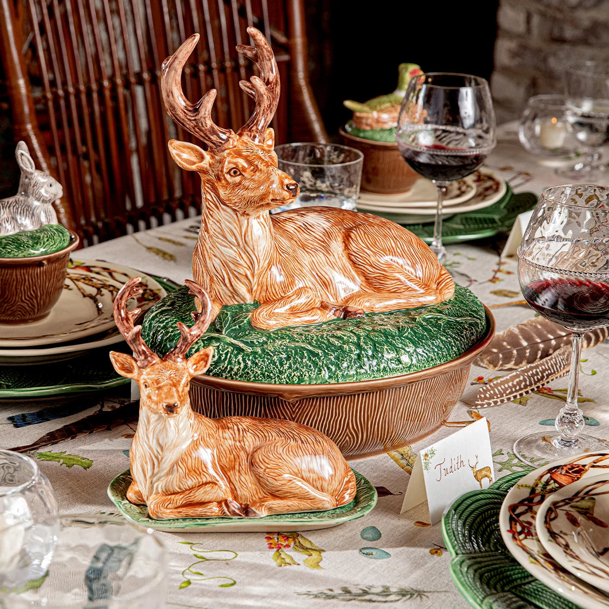 Forest Walk Stag Butter Dish