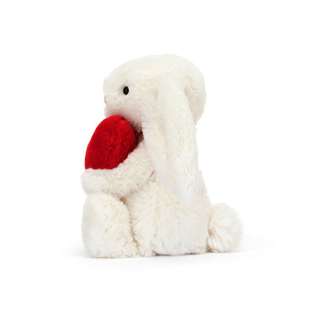 Bashful Red Love Heart Bunny Small