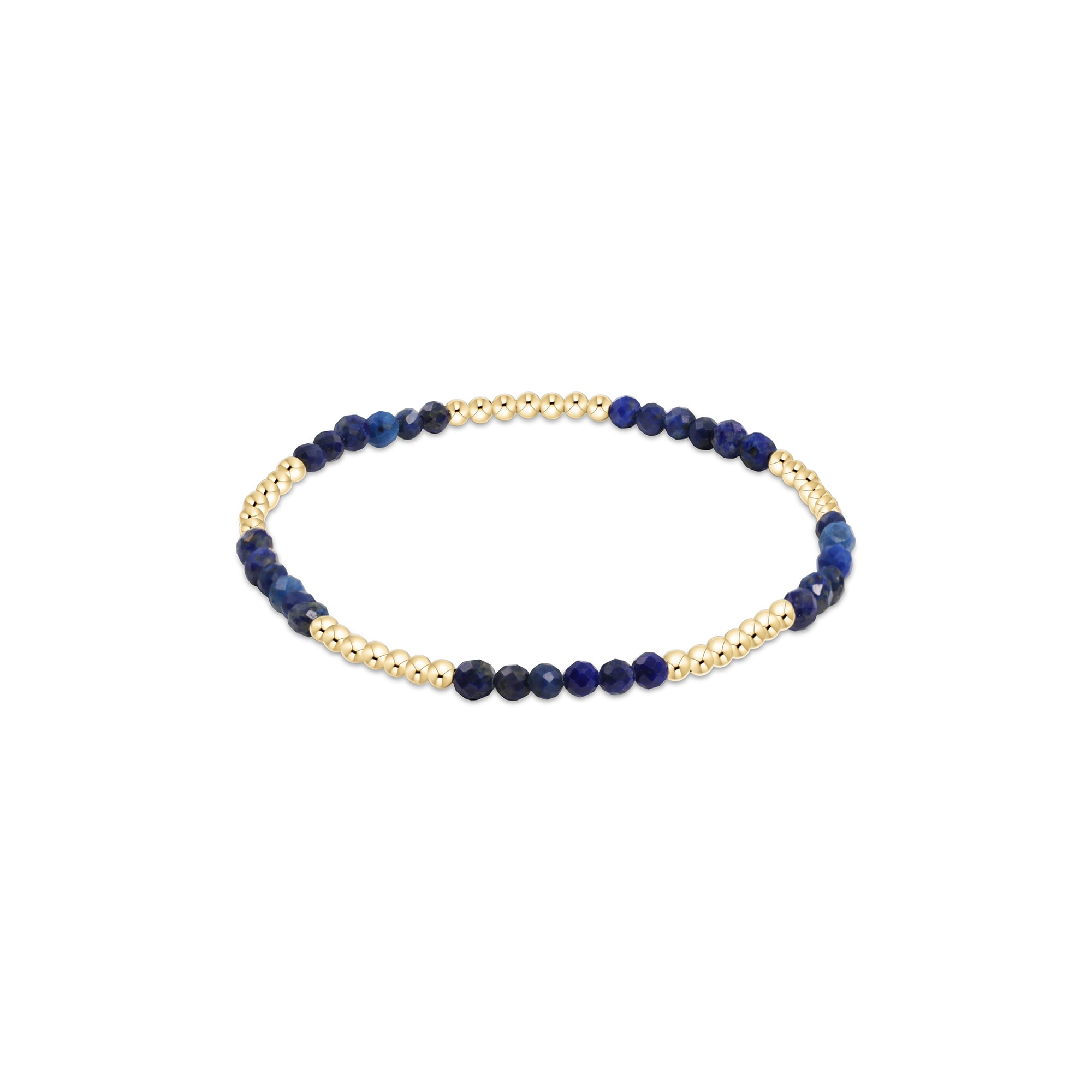 Blissful 2.5mm Beaded Bracelet Lapis