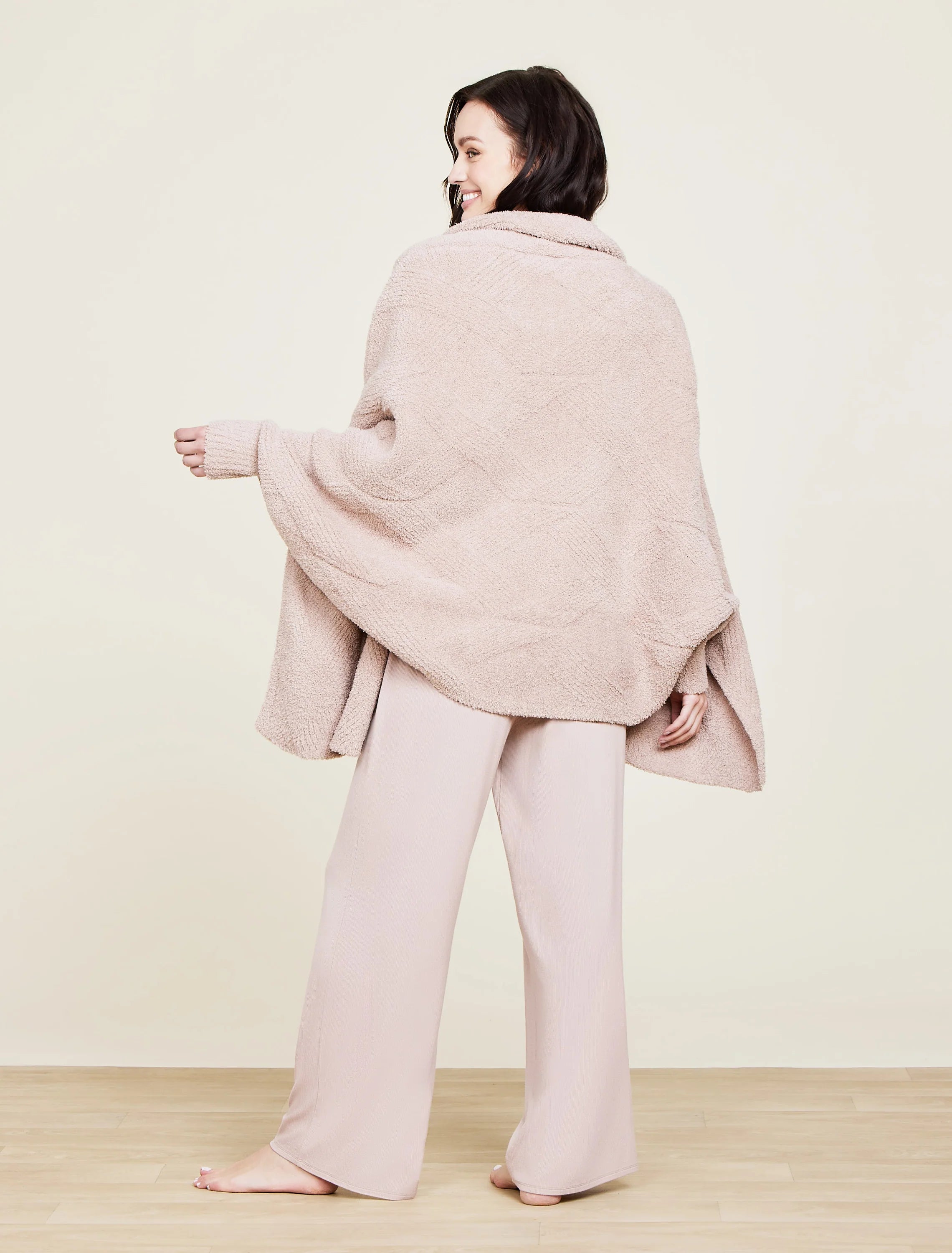 CozyChic® Cable Weave Blanket Wrap