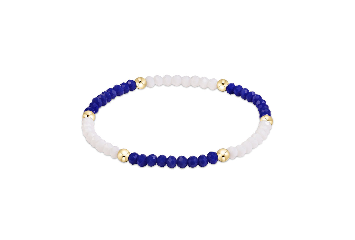 gameday flirty presence bracelet - blue & White