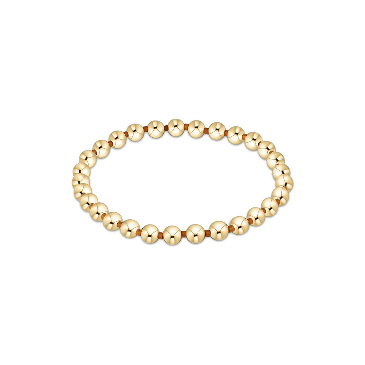 Gameday Hope Grateful 5mm Bead Bracelet - Burnt Orange